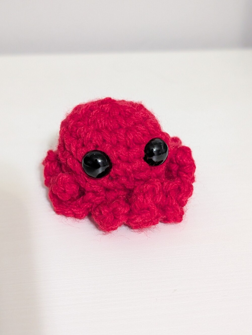 Cute Red Crochet Octopus